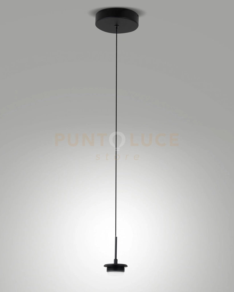 3804-41-101 MONTATURA NERA COMPLETA CCT 2700K - 3000K - 4000K - 8W - 750 lm 1 LUCE D.13CM DIMMERABILE