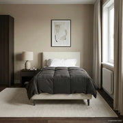 Duvet Estivo Trapuntato Antracite 140 x 200 cm Microfibra 42025906