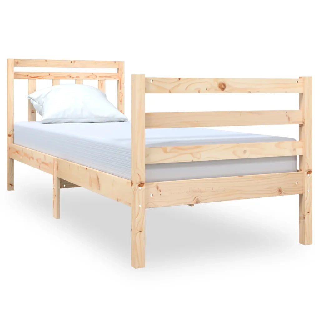 Giroletto-Struttura Letto 75x190 cm Small Single in Legno Massello 955077