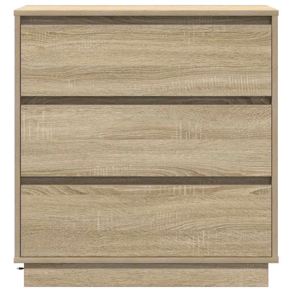 Comodino | Armadio da Notte | Mobiletto da notte con cassetto Rovere Sonoma 71 x 34,5 x 75 cm