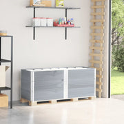 vidaXL Paretali per Pallet 3pz Grigi 150x50cm Legno Massello di Pino