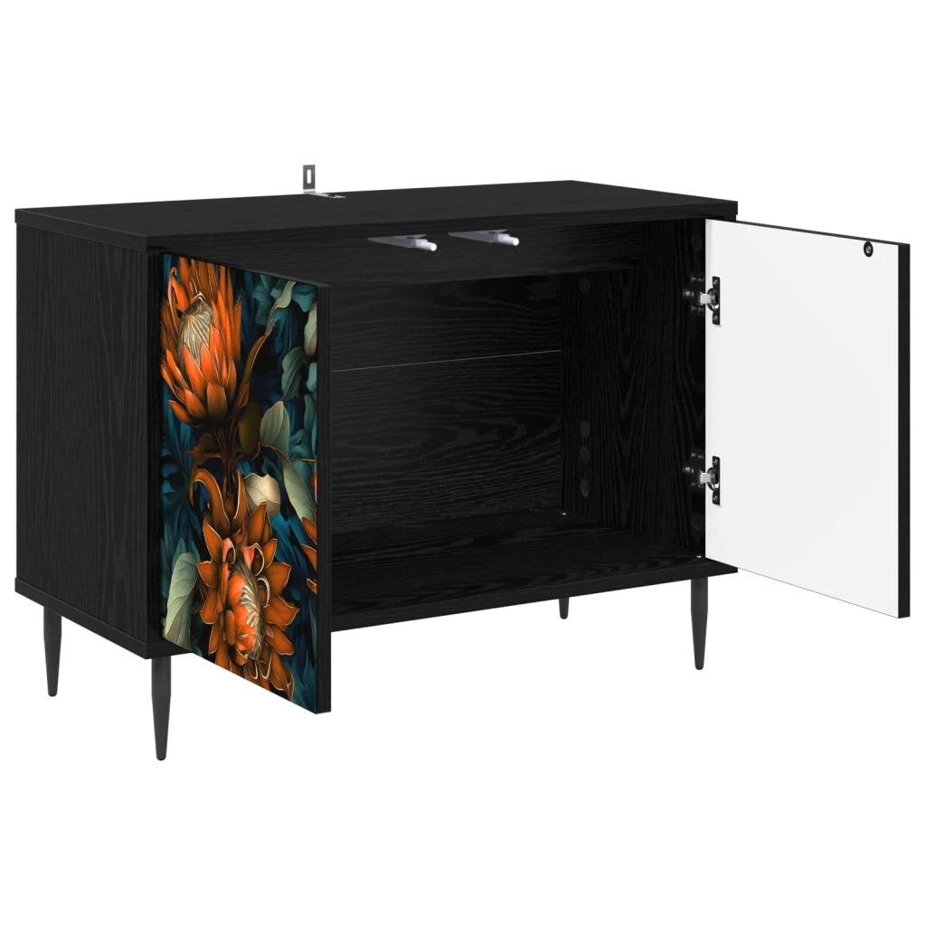 Mobile TV LOCHEM 69 x 33 x 50,5 cm Rovere Nero 8007010