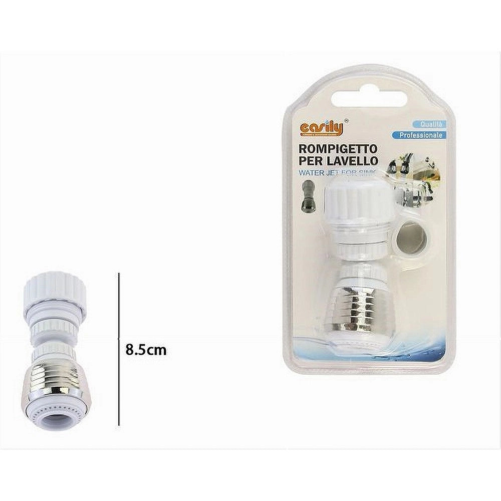 Trade Shop - Rompigetto Universale Per Rubinetto Cucina Girevole Snodato Aeratore 8.5cm 87162 -