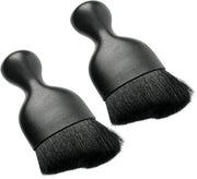 Set di spazzole per pulizia auto 2 in 1, accessori per l'abitacolo, pulizia dell'abitacolo, set di spazzole per pulizia auto, spazzola per poltrone, set di spazzole per pulizia dell'abitacolo, spazzola per poltrone per cruscotto (nero)