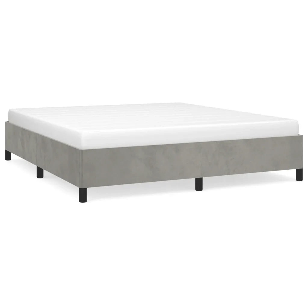 Giroletto Grigio Chiaro 160x200 cm in Velluto cod mxl 71858
