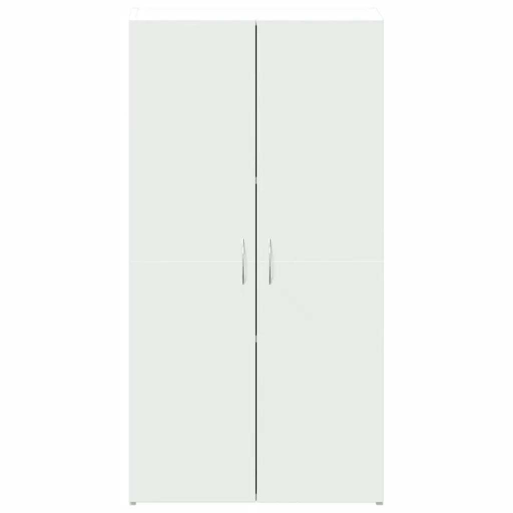 Schedario Bianco 60x32x115 cm in Legno Multistrato