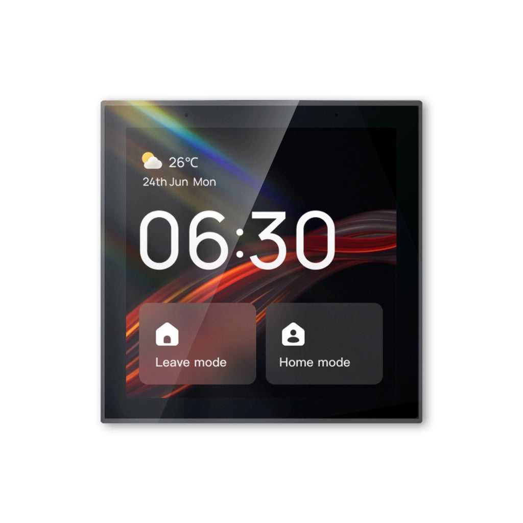 Pannello di Controllo Smart Home, Alexa Incorporato, Touchscreen 4", Automatizione per Prodotti Tuya Smart Life, Hub Zigbee 3.0 Incorporato e Gateway BLE SIG Mesh, 86X86mm, da Incasso Scatola 502
