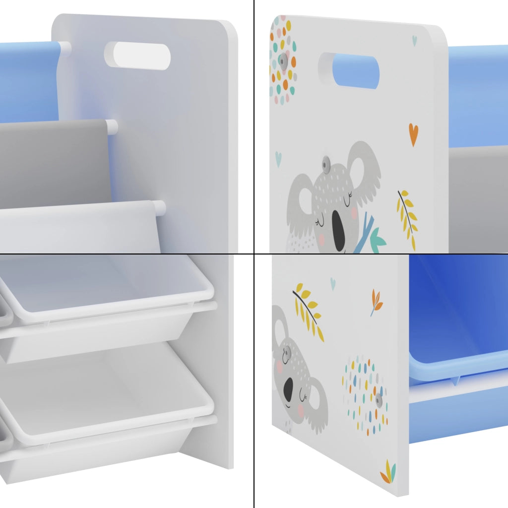 Scaffale per Cameretta Rødøy Mobile Porta Giochi 78x86x27 cm Decorazione Koala [en.casa]