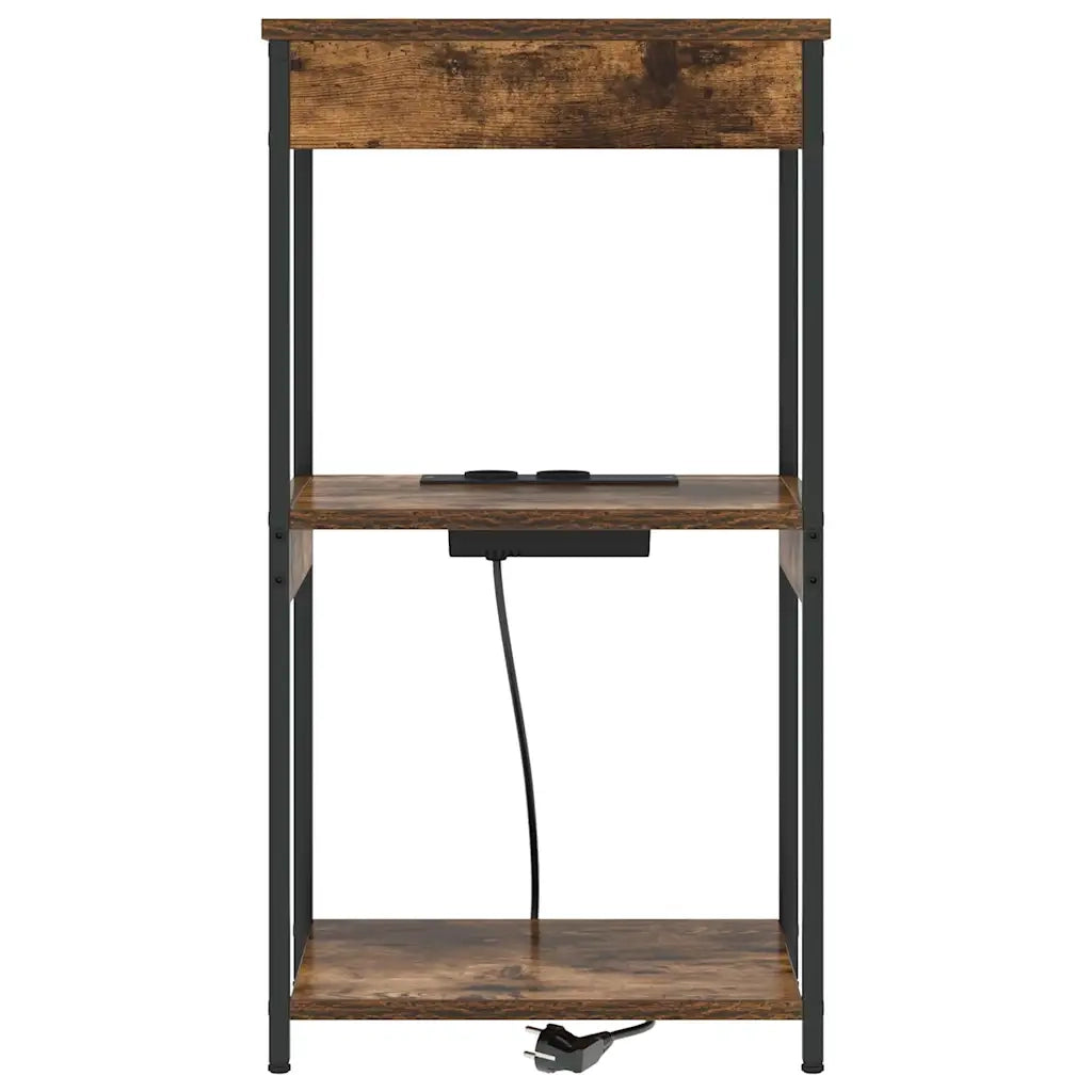 Armadio da Notte Rovere fumé 41 x 31 x 76 cm Legno multistrato 859547