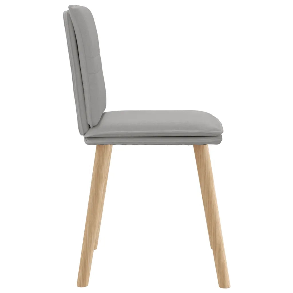 Sedie da Pranzo 4 pz Grigio Nuvola in Tessuto 3315364