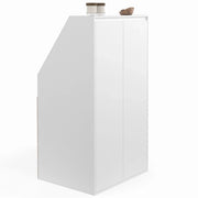 IDMarket - TOMI Armadio a 2 ante inclinate 60 x 50 x 110/70 cm bianco