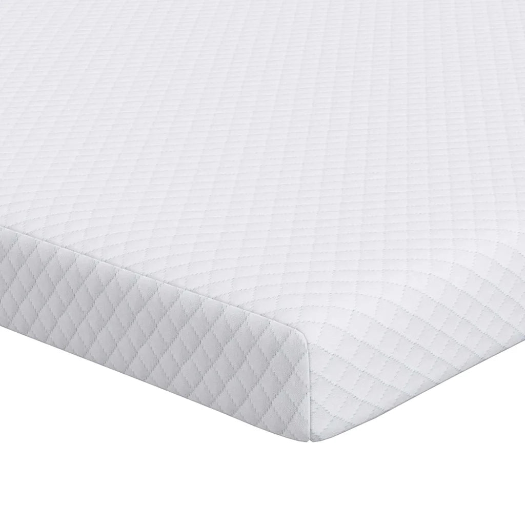 Topper per materasso Bianco 120 x 200 cm Tessuto Jacquard CFW4285687