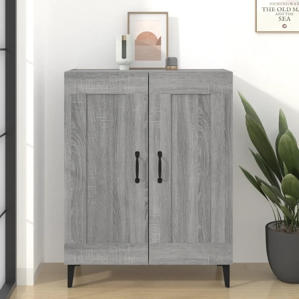 Credenza-Buffet-Armadio da cucina Grigio Sonoma 69,5x34x90 cm in Legno Multistrato 108340