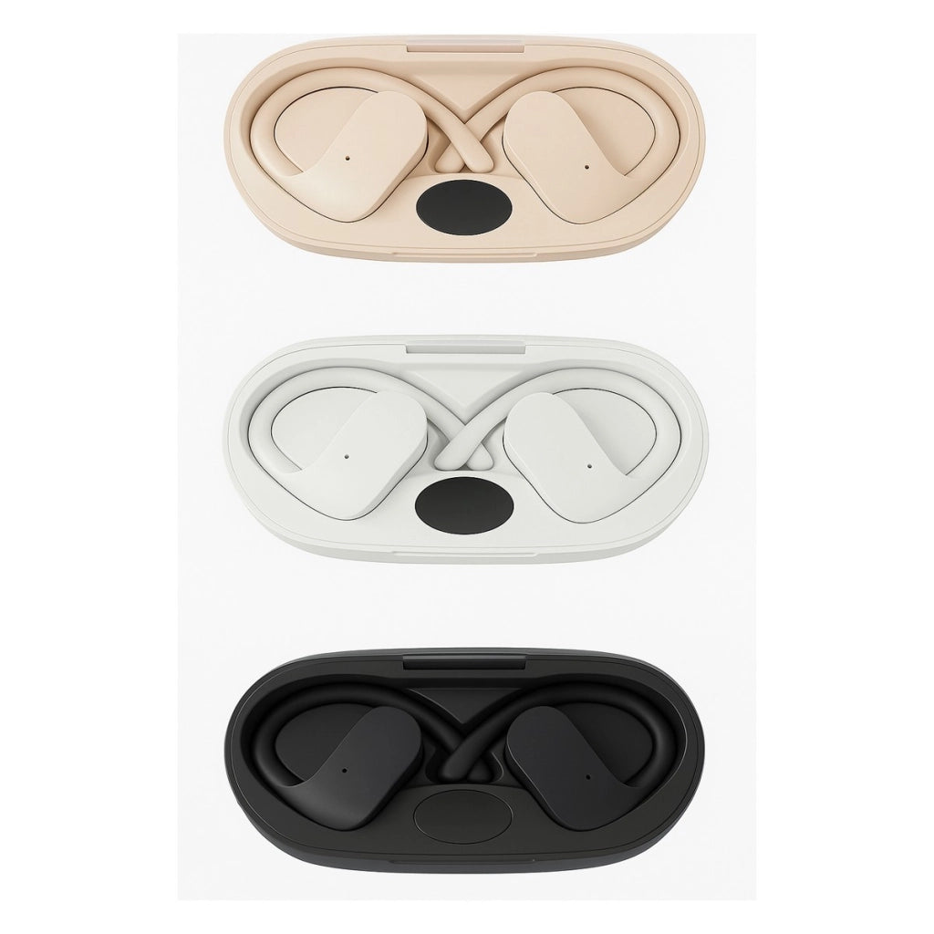 CUFFIE AURICOLARI BLUETOOTH 5.3 TWS OVER EAR CONDUZIONE OSSEA SMATPHONE AS-06534