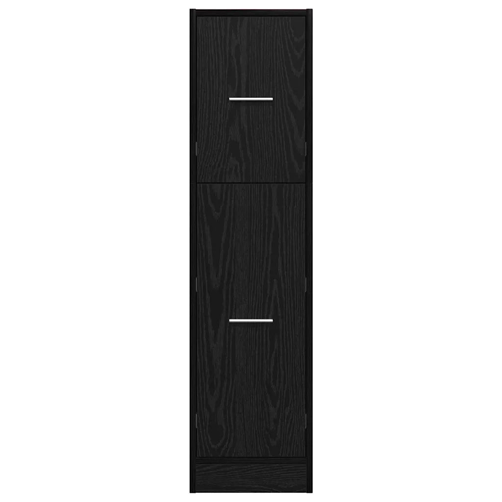 Armadio da Apoteca Rovere nero 30 x 41 x 118 cm 869002