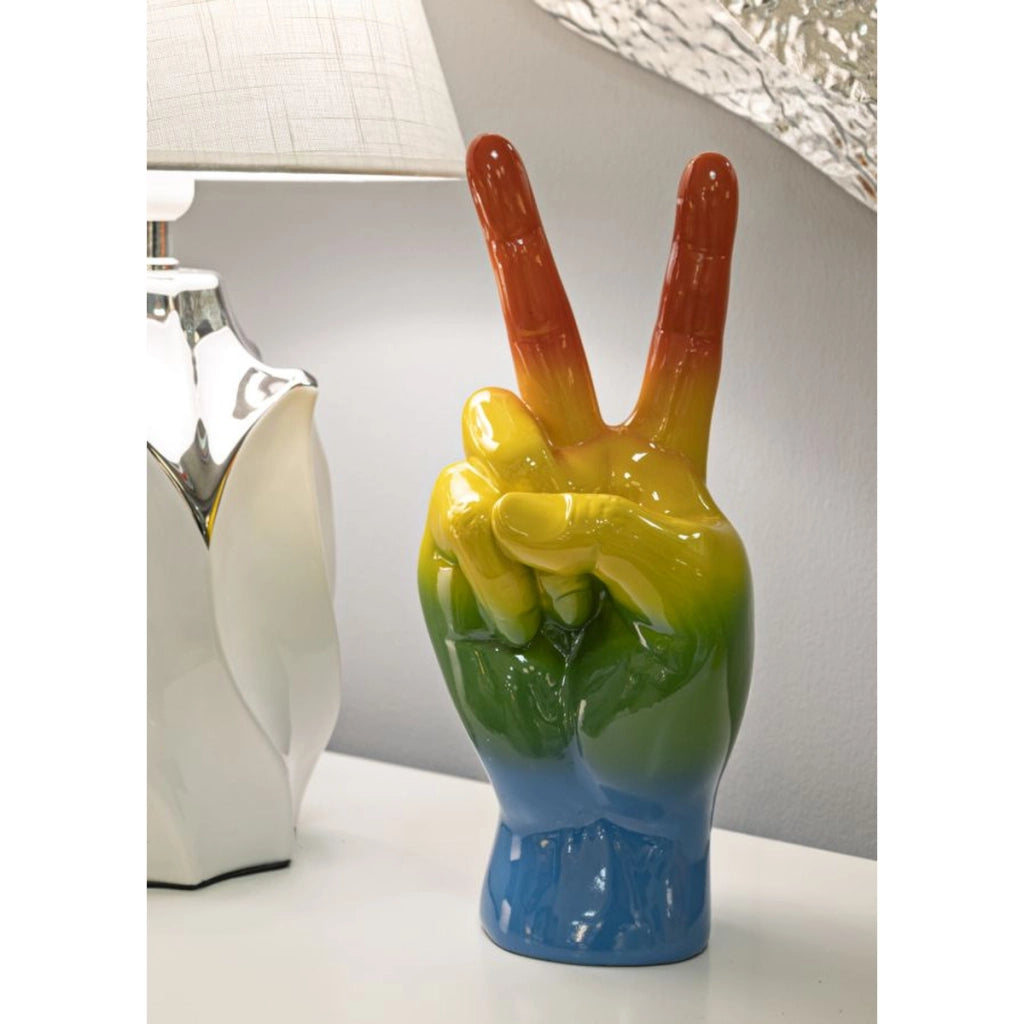 Scultura Vittoria, Multicolore, Poliresina, 16x13x36 cm