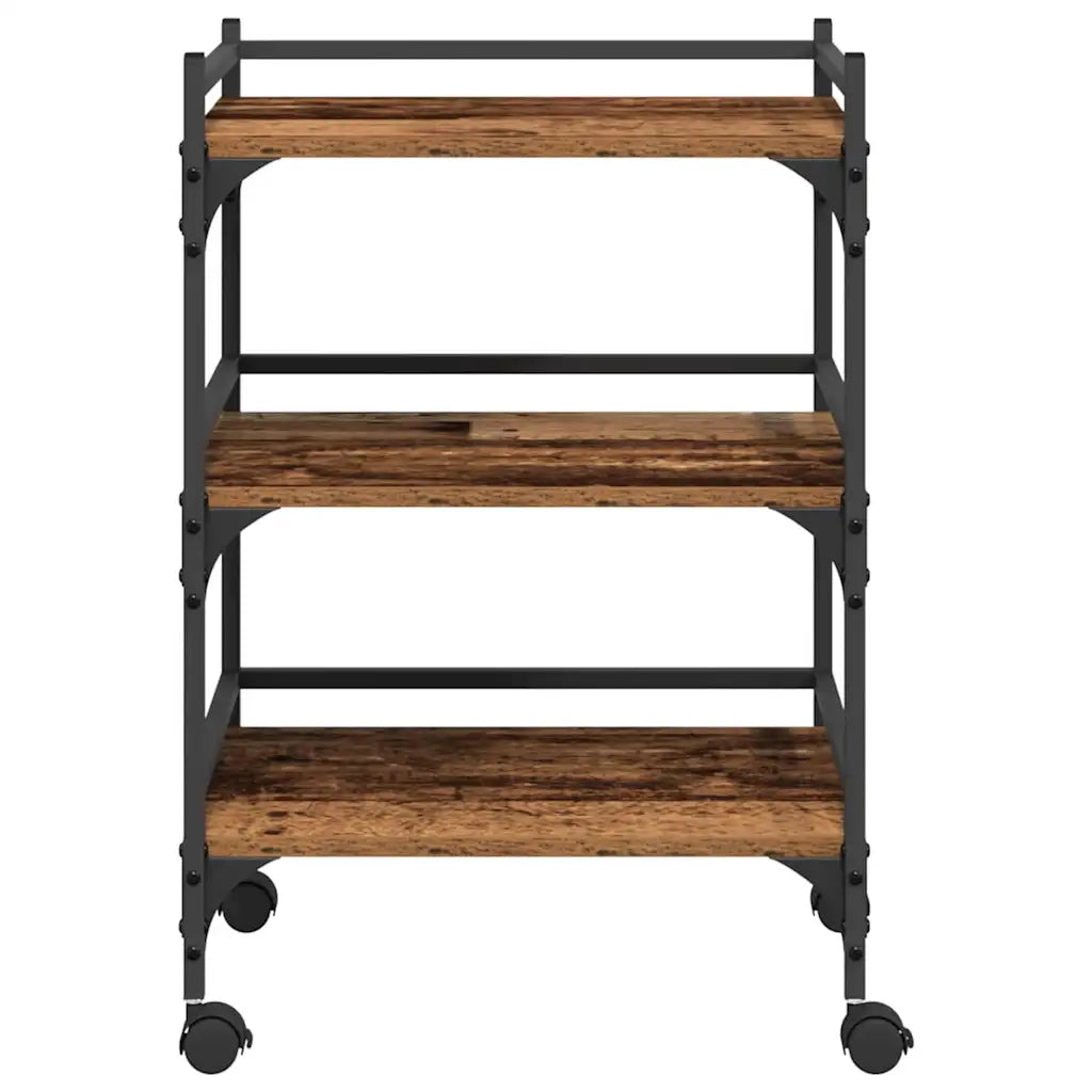 Carrello da Cucina-Scaffale per Cucina Legno vecchio 50 x 35 x 75.5 cm