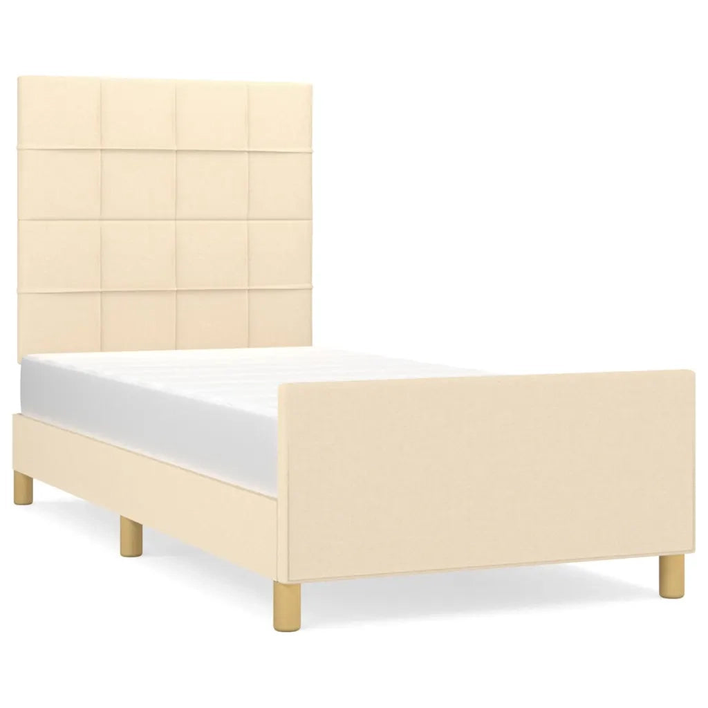 Giroletto con Testiera Crema 90x200 cm in Tessutocod mxl 73917