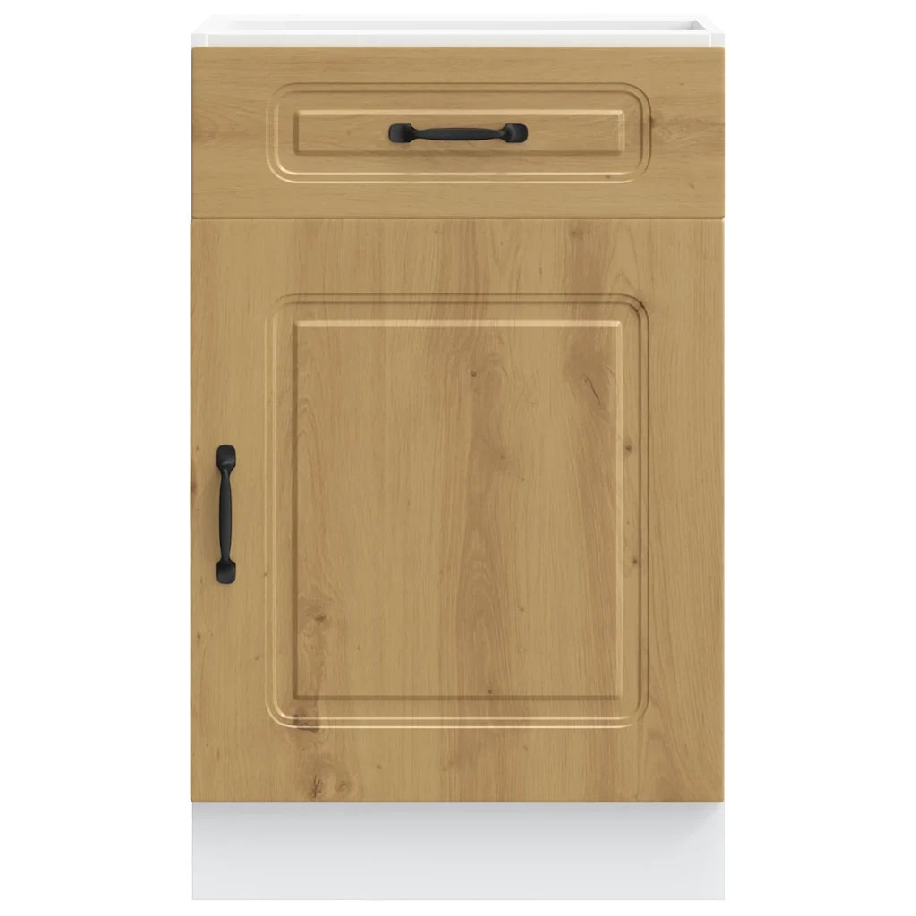 Base da Cucina Kalmar Rovere Artigianale in Legno Multistrato