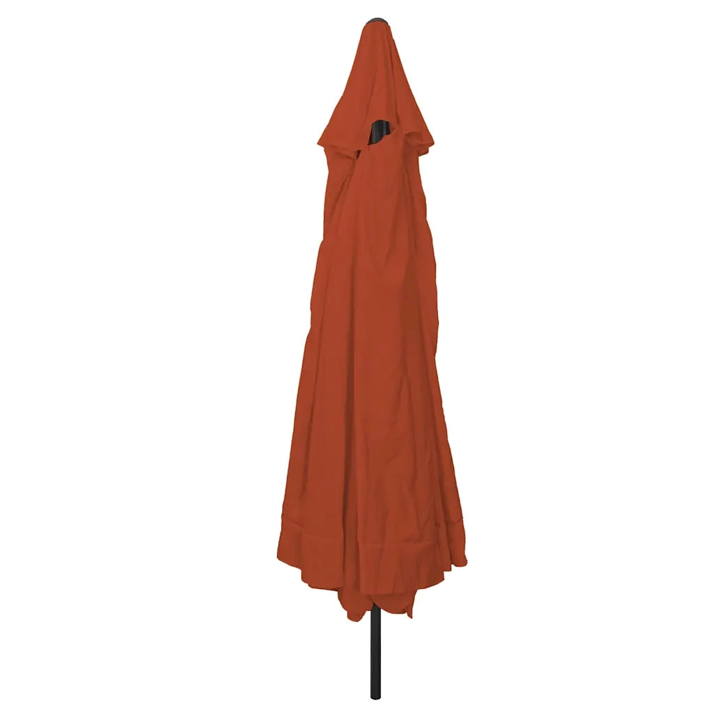 Ombrello da giardino Terracotta 394 x 394 x 248 cm 42003641