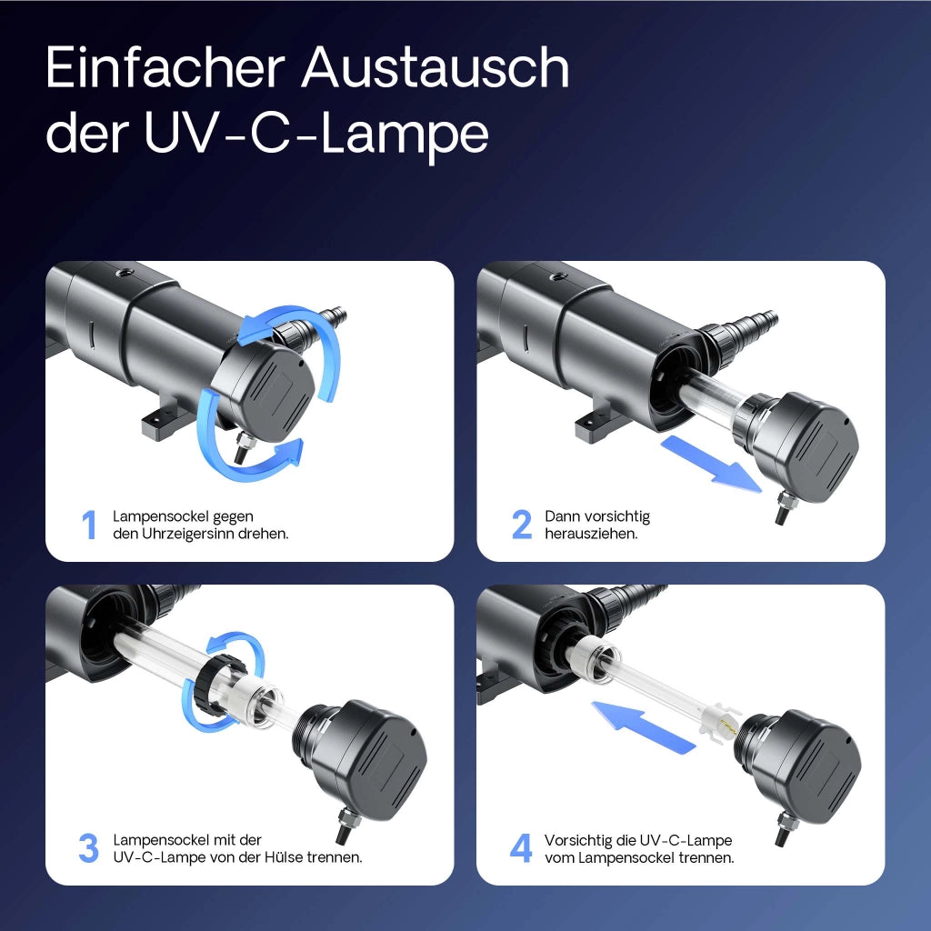 CUV-272 Chiarificatore per laghetti 72W Sterilizzatore UV