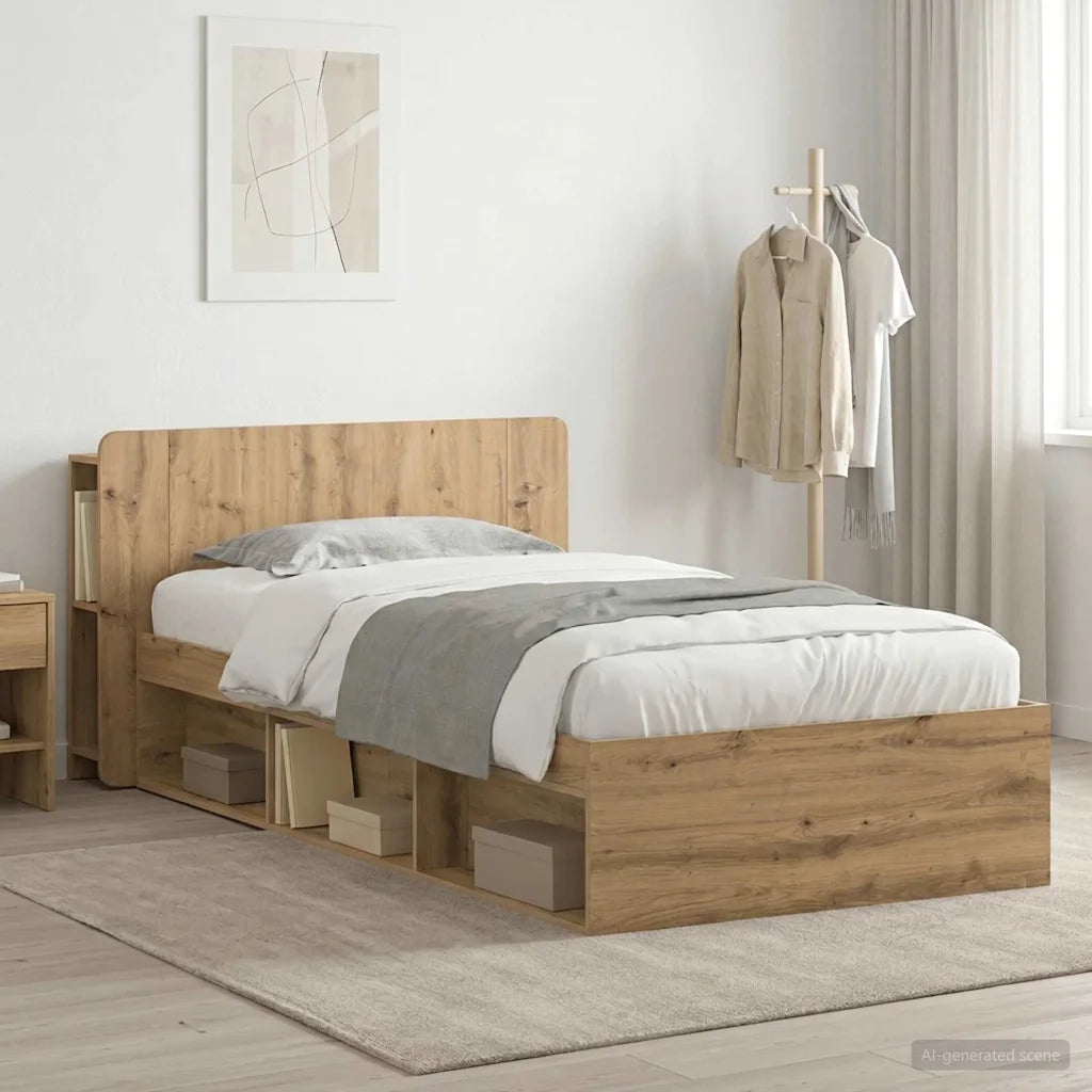 Telaio del letto con storage Rovere Artigianale 90 x 190 cm 3433327