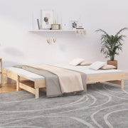 Dormeuse Estraibile 2x(90x200) cm Legno Massello di Pino cod mxl 57579