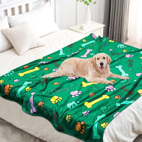 Decken per cani, deken di piuma soffice per cani grandi, coperta lavabile per animali domestici, materasso caldo per dormire in casa, auto, divano, letto, deken per cani e gatti, 130 x 150 cm