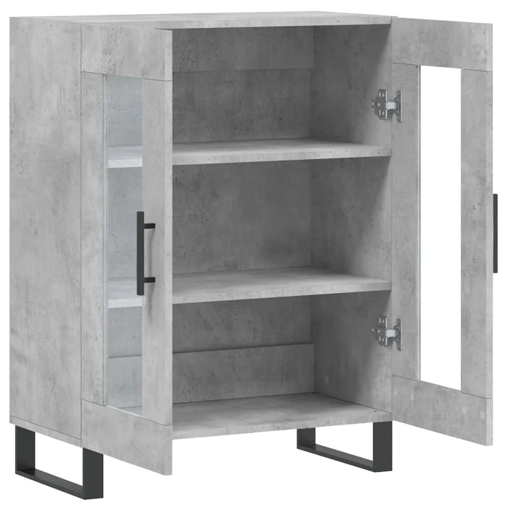 Buffet credenza cassettiera armadio mobile contenitore organizer per cucina soggiorno salotto 695 x 34 x 90 cm legno ingegnerizzato grigio 02_0032073