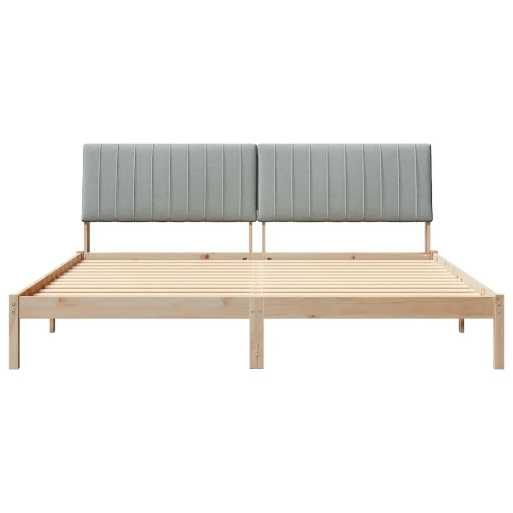 Struttura del letto Marrone 200 x 200 cm Pino massello 3394398