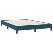 Letto matrimoniale | Letto per adulti | Giroletto senza Materasso Blu Scuro 160x220 cm in Velluto