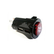 ARISTON PULSANTE LUMINOSO ACCENSIONE PIEZO PIANO COTTURA INDESIT 4 Contatti - UNIVERSALE