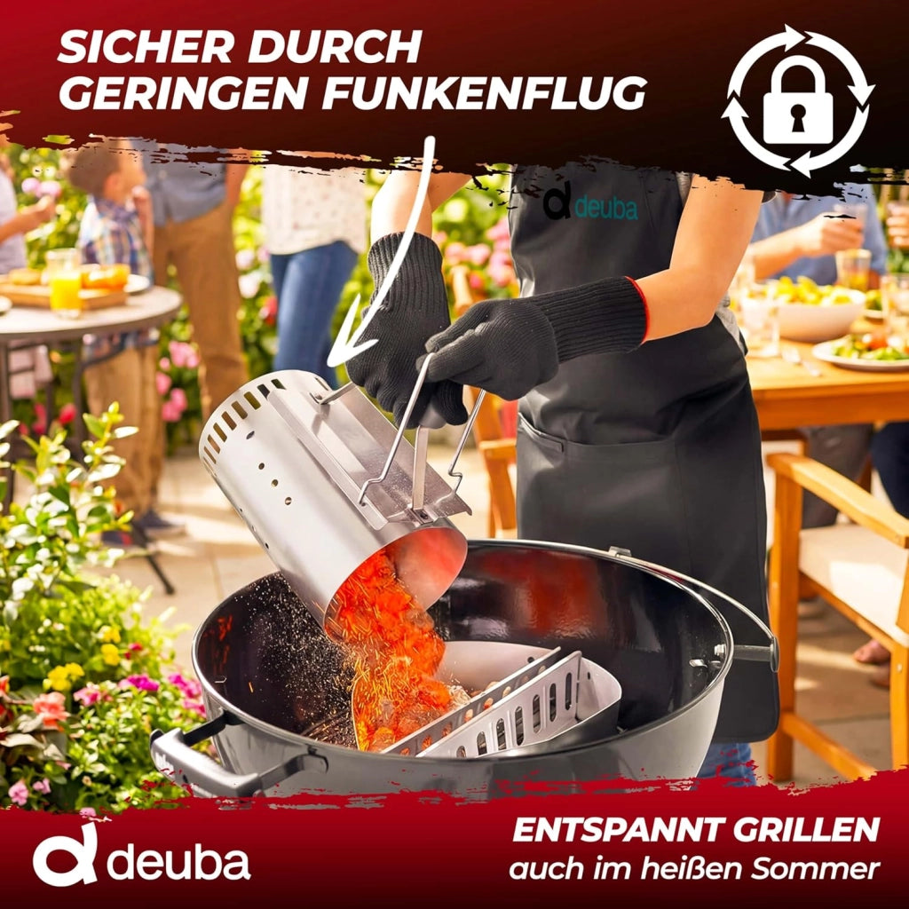 ® Carbonella per Barbecue 27kg 9 Sacchetti da 3 kg Bricchetti Carbone per Grigliare BBQ Bricchette Grigliata Brace