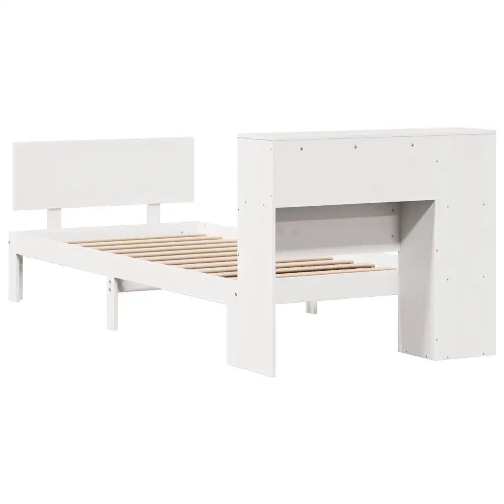 Letto con Libreria senza Materasso 75x190 cm in Legno Pino 3322643