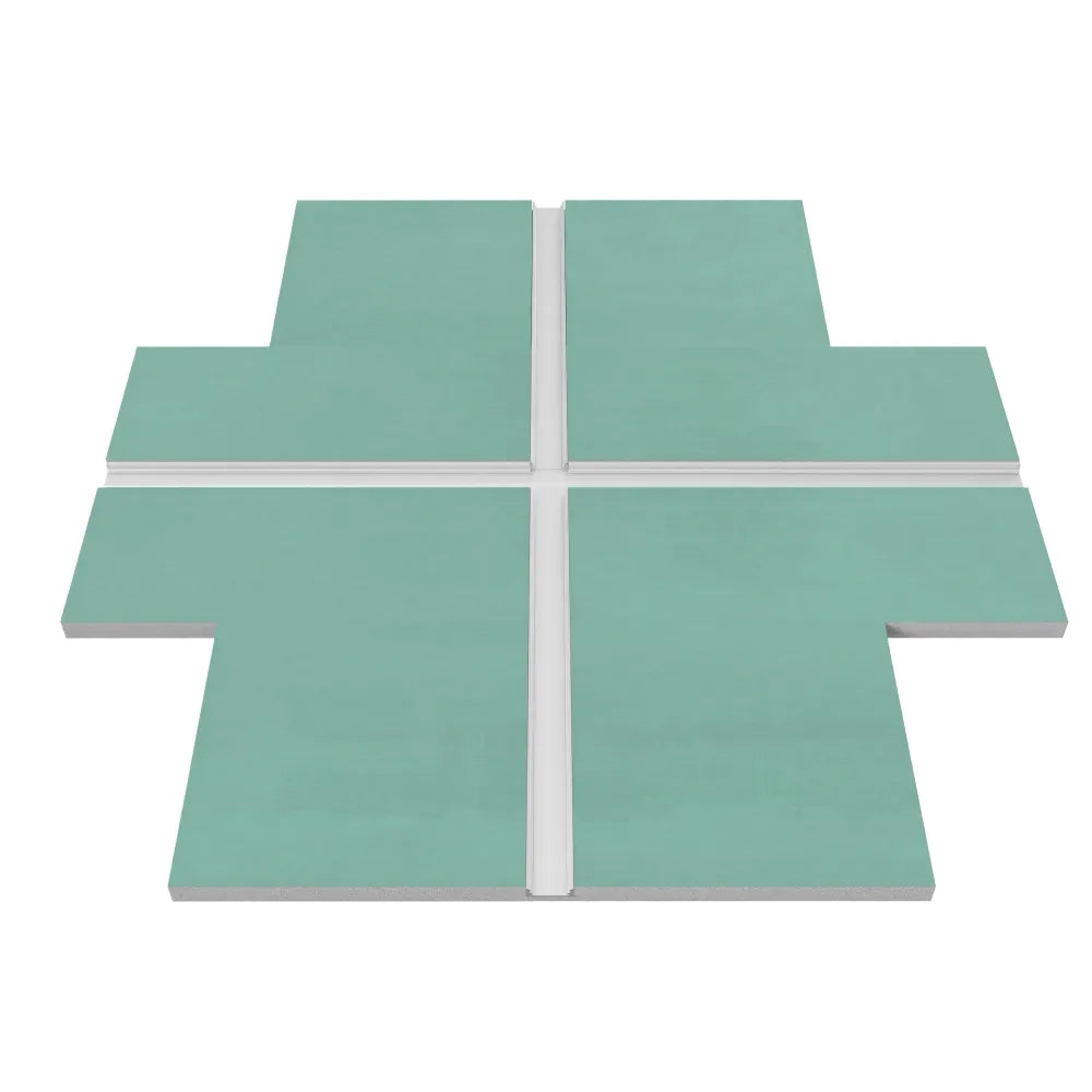 Cartongesso con profilo in alluminio integrato "X" resistente all'umidità
