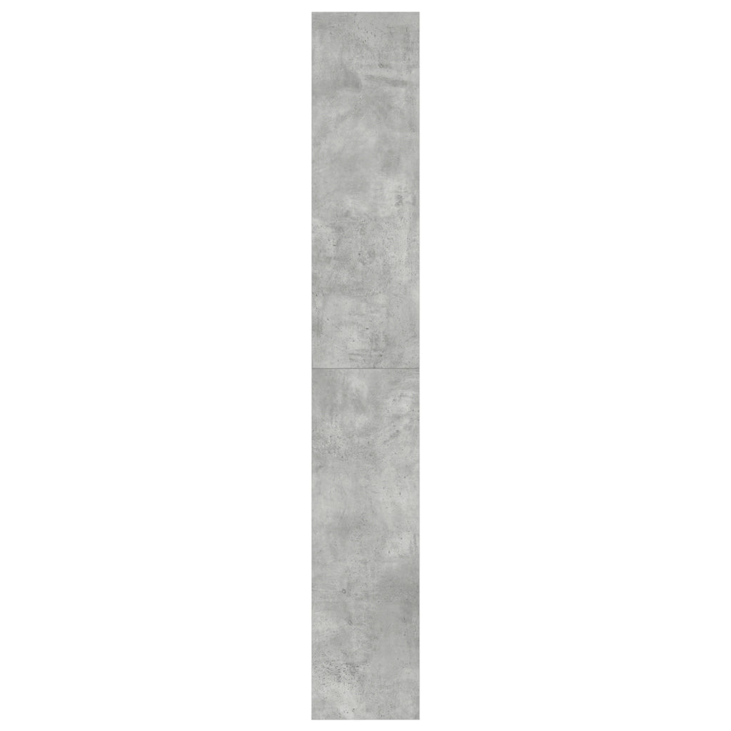 Libreria Grigia in Cemento Grigio Cemento Legno ingegnerizzato