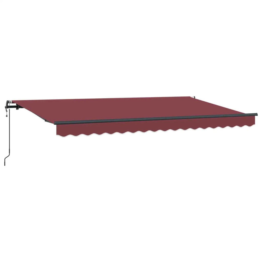 Tenda Retrattile Borgogna 400 x 200 cm Tessuto 3329816