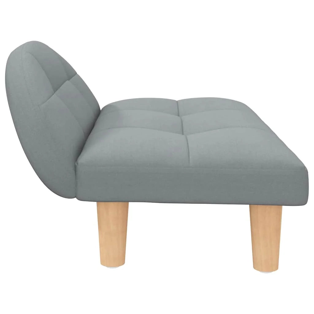 Cuccia per cani comoda cesta da divano colore chiaro 70 x 52 x 30 cm tessuto grigio 02_0043118