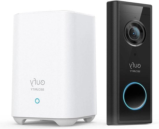 Deurbel Video su Batterie con Intercom e Funzione di Comunicazione senza Fili in Nero E82101W4