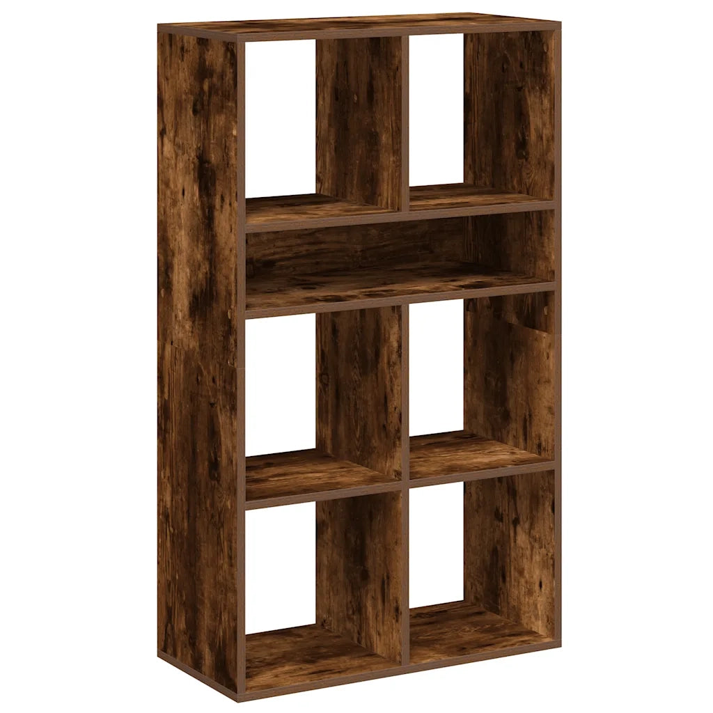 Libreria Rovere Fumo 66x31x112 cm in Legno Multistrato 860305
