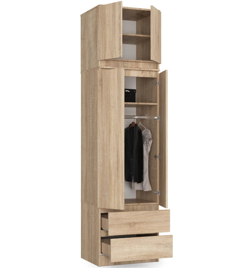 Sopralzo per armadio AKORD S60 Sonoma Quercia 60 cm 2 ante 60x51x55 cm