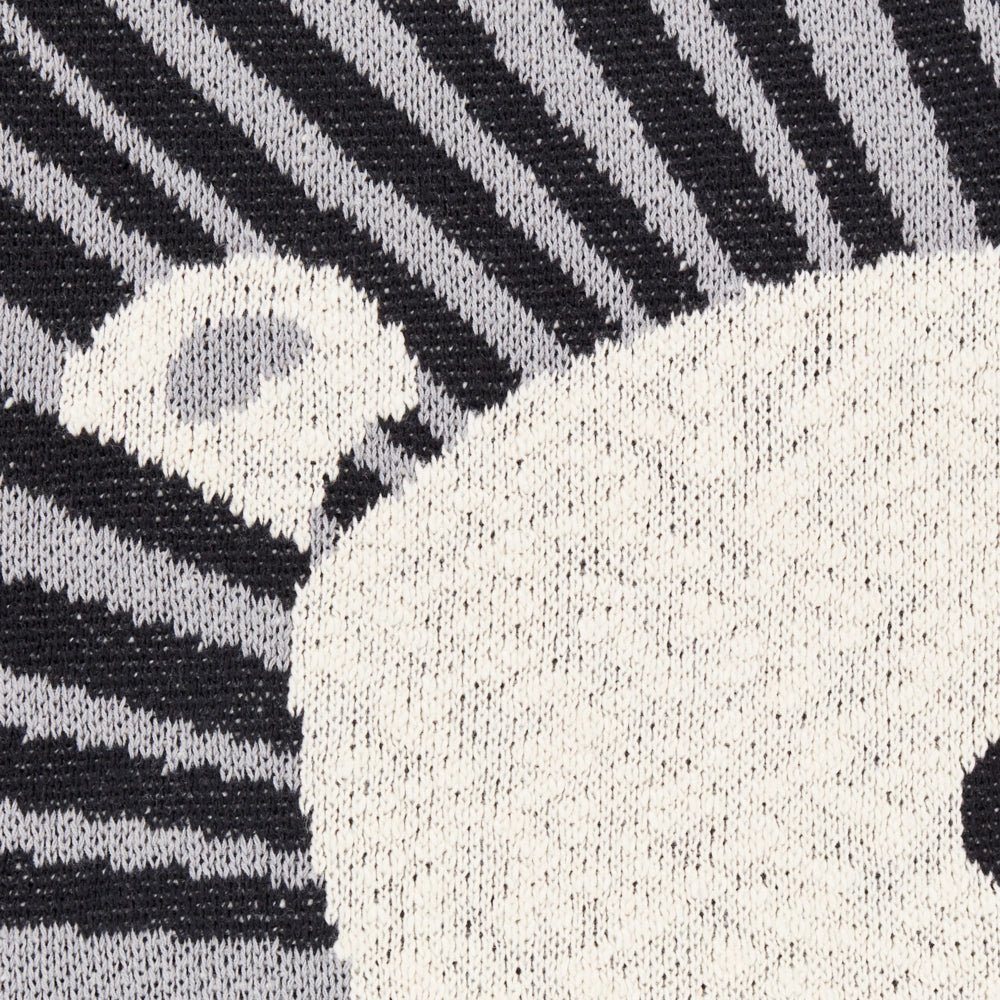 Coperta per bambini in cotone grigio 130 x 180 cm Lancio per il letto Accogliente motivo leone Camera da letto Camera dei bambini Design moderno