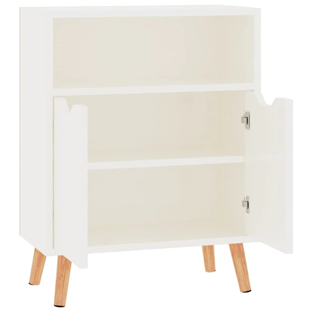 Credenza buffet cassettiera mobile contenitore organizer cucina soggiorno lucido 60 x 30 x 72 cm derivati ​​del legno bianco 02_0030656
