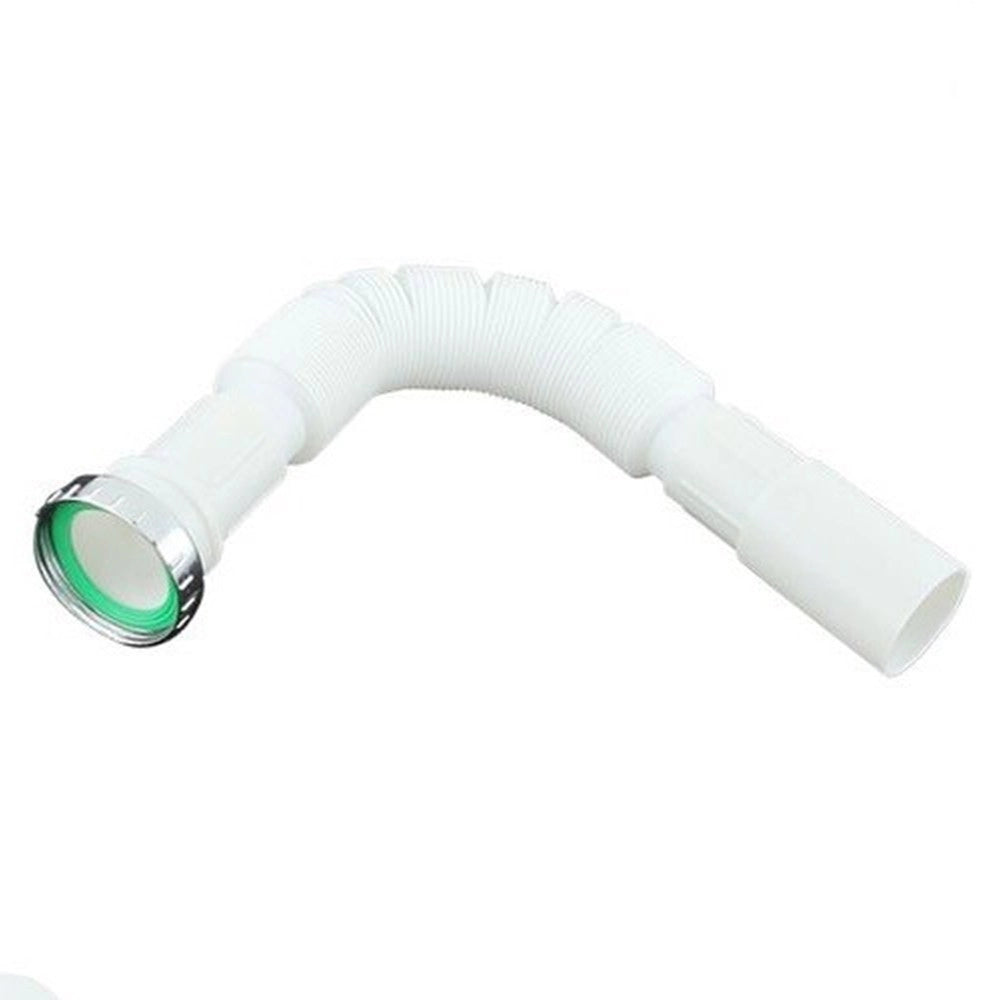 Trade Shop - Canotto Tubo Scarico Flessibile Estensibile Con Testa Metallo 1" 1/2 40 Mm 59951 -