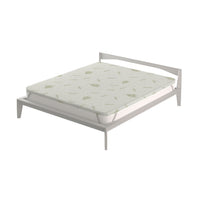 Topper Matrimoniale 160x190 cm Memory Sfoderabile Fodera Aloe con Elastici in Poliestere Bianco