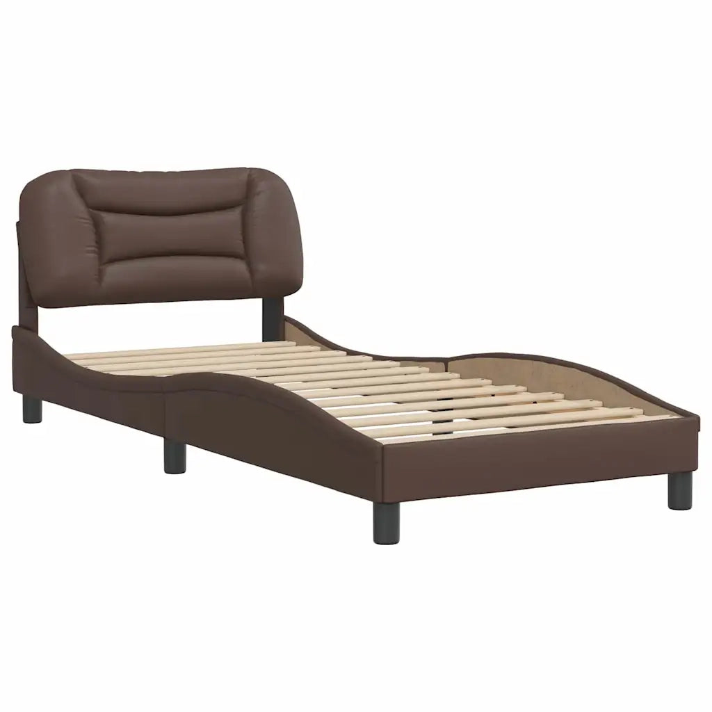 Giroletto senza Materasso Hvar Marrone 80x200 cm in Similpelle 3207962