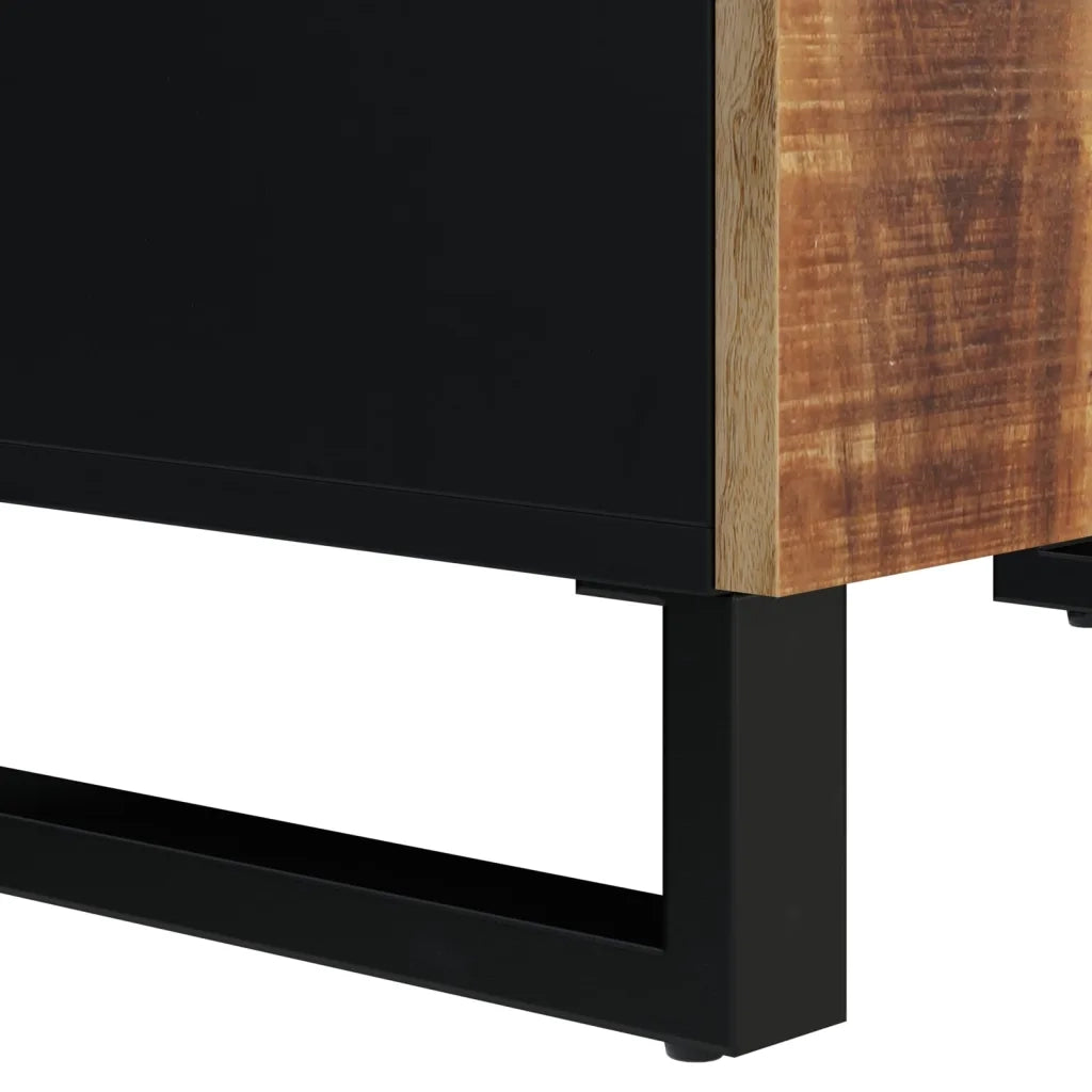 Credenza con 4 Ante 60x33x75 cm in Legno Massello di Mango 352917