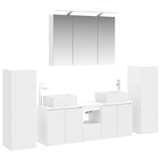 Set di mobili per il bagno 6 pcs Bianco 3407159