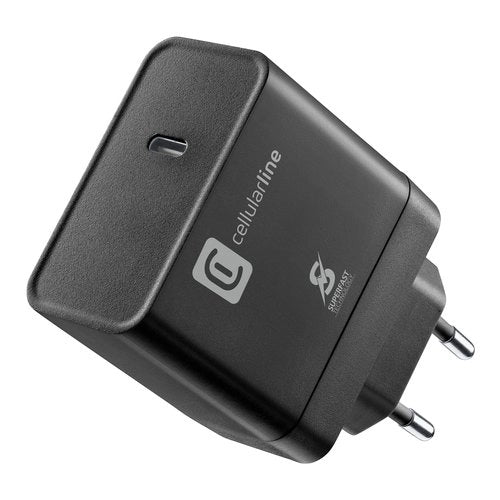 Cellularline charger ultra pd 65w caricabatterie da rete usb-c 65w - ACHSMUSBC65WK