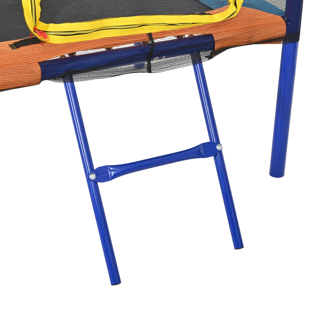 Parco Giochi da Esterno 4 in 1 336x217x238 cm con Trampolino; Altalene; Scivolo e Canestro